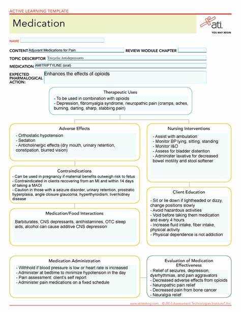 Amitriptyline nursing considerations