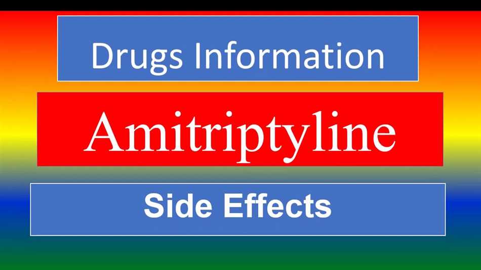 Withdrawal side effects of amitriptyline